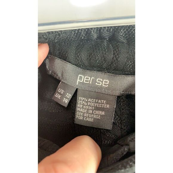 1-James Perse Women's Geometric Trouser Ankle Pants Black Size 12 NWOT - Picture 5 of 7